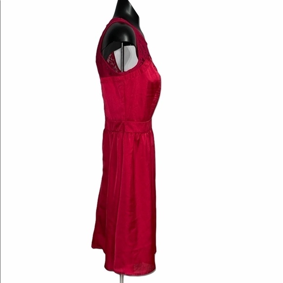 Dresses 3 for $50 
NWT Red Lace Yoke Lauren Conrad Lined Dress, Size 4 - Picture 3 of 5
